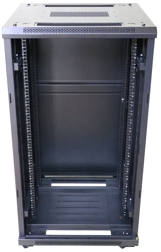 Extralink Rackmount-Schrank 27U 600x600 Schwarz stehend, Freistehendes Gestell,