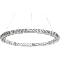 LED Hängeleuchte MAGAT Kristall Silber