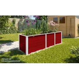 Weka Hochbeet 69 x 69 x 71 cm Dunkelrot