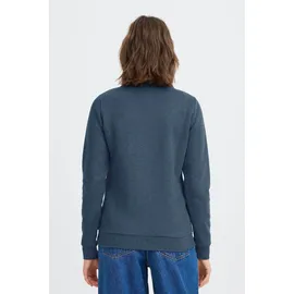 Oxmo Sweatjacke OXBitta", Damen, Gr. XS, blau (insignia blau melange), Obermaterial: 50% Baumwolle CO. 50% Polyester PES., Sweatjacken Sweatjacke