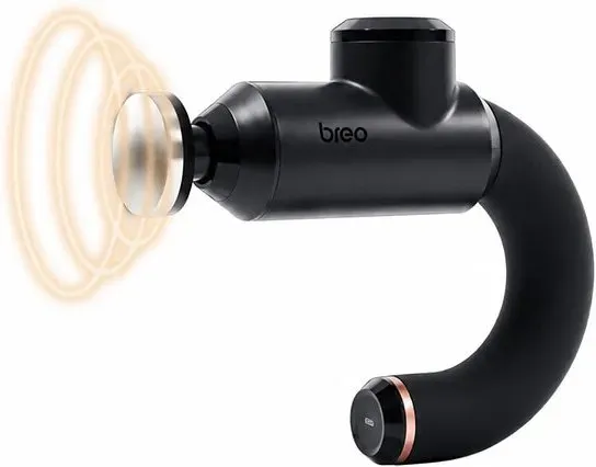 Breo Sport-M0500 beheizte Massagepistole, Tiefenmassage-Percussion-Massagegerät für Muskelregeneration, ergonomisches Design, USB-C-Laden