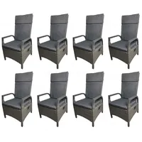 Gardissimo RIO Alu Polyrattan Loungesessel Dining Sessel verstellbare Lehne