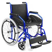 AIESI AGILA EVOLUTION Rollstuhl Faltbar leicht selbstfahrend mit abnehmbaren Armlehnen und Fußstützen