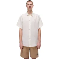 Napapijri Linen Kurzarmhemd - White Whisper - XS
