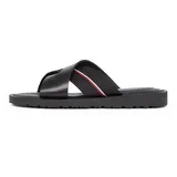 Tommy Hilfiger »CORE HILFIGER LH CRISS C SANDAL«, Sommerschuh, Flats, Schlappen mit gepolsterter Innensohle TOMMY HILFIGER schwarz