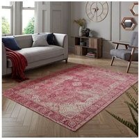 FLAIR RUGS Teppich »Antique«, rechteckig, Vintage-Muster, 57462169-0 rot 4 mm