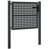 vidaXL Gartentor Anthrazit 105x125 cm Stahl