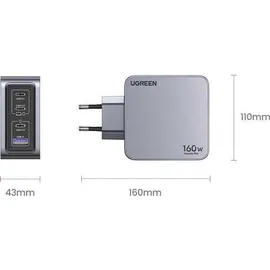 UGREEN Nexode Pro 160W GaN Charger with USB-C Cable