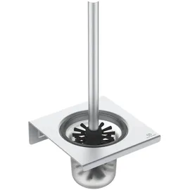 Ideal Standard WC-Bürstengarnitur Alu+ Silber (160x170x347 mm)