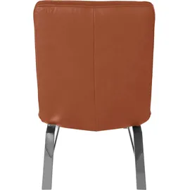W.Schillig Relaxliege daily dreams Leder/Polyester 65 x 91 x 170 cm braun mit Kissen