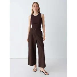 Opus Meeri Breath Relaxed City Pants Dunkelbraun 36 36W