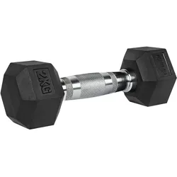 Kurzhantel Hexagon - Hantel - Dumbbell - Pro Stück - 1 bis 40 kg schwarz 2kg