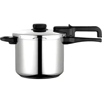 Fagor Dual Xpress Schnellkochtopf 8 Litern, Induktion, Dampfkochtopf Superschnell, Edelstahl 18/10, Alle Herdarten, Thermo-Diffusor-Boden, Druckregler, 5 Sicherheitssysteme