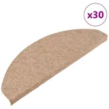 vidaXL Stufenmatten Selbstklebend 30 Stk. Beige 65x22,5x3,5 cm