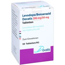 LEVODOPA/Benserazid Devatis 200mg/50mg Tabletten 50 St