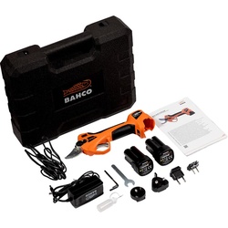 Bahco Akkubetriebene Rebschere 14,4 V Baum Gartenschere inkl. 2x 2,5Ah Li-Ion