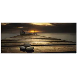 Artland Glasbild »Sonnenaufgang am Schwarzen Meer«, Sonnenaufgang & -untergang, (1 St.), in verschiedenen Größen Artland Farbe Bild(er): braun