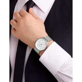 Mondaine Doppio Solar Mesh Edelstahl 41 mm MLE.41910.SM