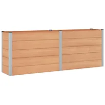 vidaXL Hochbeet 250 x 50 x 91 cm Braun