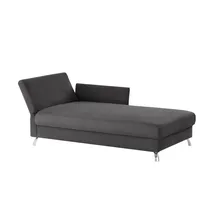 Nehl Liege Easy Flachgewebe 220 x 80 x 96 cm Grau mit Schlaffunktion