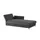 Nehl Liege Easy Flachgewebe 220 x 80 x 96 cm Grau mit Schlaffunktion