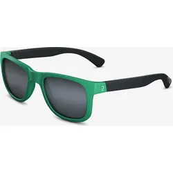 Sonnenbrille Kinder 4-8 Jahre Kategorie 3 Wandern - MH K140 schwarz/grün EINHEITSGRÖSSE