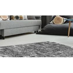 Teppich KAYOOM "Etna 110", grau (anthrazit), B:120cm H:10mm L:170cm, Polyester, Teppiche, Maschinell getufteter Teppich, hervorragende Qualität, aktuelle Farben