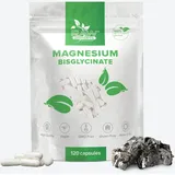 Magnesiumglycinat - 1000mg Magnesium - 120 hochdosierte Kapseln mit 200mg elementarem Magnesium pro Portion – Veganes Nahrungsergänzungsmittel – Unterstützung für das Nervensystem und das Immunsystem