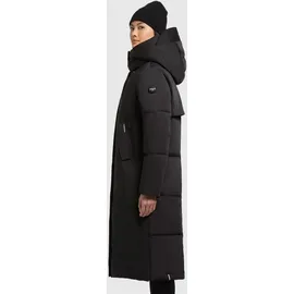 khujo Wintermantel "Luggs", Damen, Gr. S (36), schwarz, Obermaterial: 55% Baumwolle, 45% Polyester. Innenfutter: 100% Nylon.