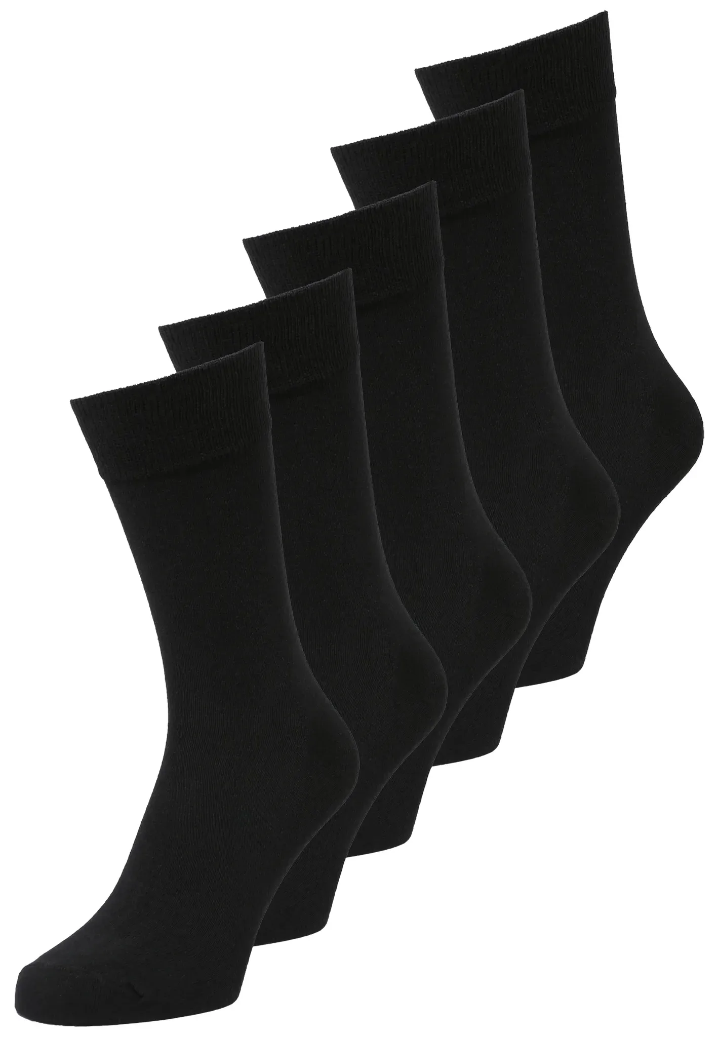Socken GÖTZBURG, Herren, Gr. 39, schwarz, 70% Baumwolle, 28% Polyamid, 2% Elasthan, Socken Socken, im 5er-Pack mit Silverplus-Technologie