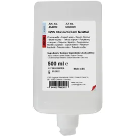 CWS ClassicCream Seifencreme 12 x 500 ml