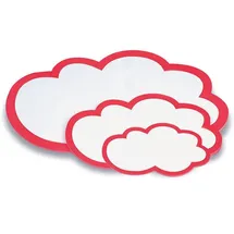 Magnetoplan Moderationskarten weiß/rot 61,0 x 37,0 cm, 20 Blatt