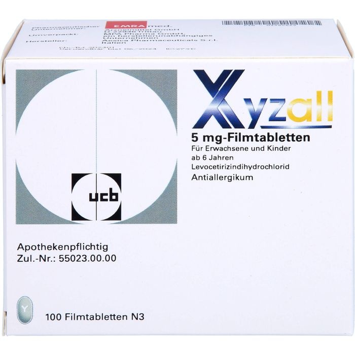 XYZALL 5 mg Filmtabletten 100 St.