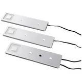 Heitronic Imola LED-Unterbauleuchte-Basisset LED 6.3W Warmweiß Silber (metallic)