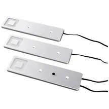 Heitronic Imola LED-Unterbauleuchte-Basisset LED 6.3W Warmweiß Silber (metallic)
