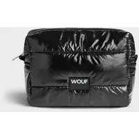 Wouf Quilted Toiletry Bag glossy black