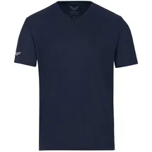 TRIGEMA V-Shirt Coolmax Trikot Blau L