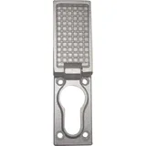 WSS Regenschutzrosette mit Schutzkappe, 27 x 55 x 8 (15)mm, silber eloxiert