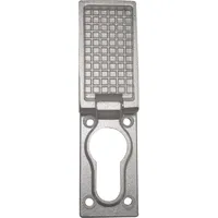 WSS Regenschutzrosette mit Schutzkappe, 27 x 55 x 8 (15)mm, silber eloxiert