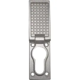 WSS Regenschutzrosette mit Schutzkappe, 27 x 55 x 8 (15)mm, silber eloxiert