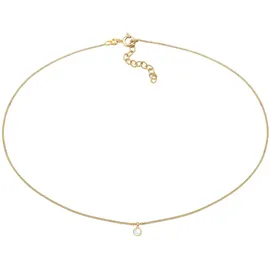 Elli Choker Basic Geo mit Mondstein 925 Sterling Silber Vergoldet / Gold