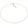 Elli Choker Basic Geo mit Mondstein 925 Sterling Silber Vergoldet / Gold