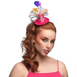 Boland - Diadem Giggles, Haarschmuck für Faschingskostüme, Haarreif, Accessoires, Karneval Zubehör für Mottoparty oder Festival, Rosa