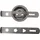 WolfCut Spritzgebäckvorsatz mit 2 Inox Schablonen kompatibel mit Handfleischwolf HFW5, Gebäckaufsatz, Spritzgebäck, 8 Formen, Spritzgebäckaufsatz aus Edelstahl mit Adapterring