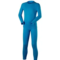 Falke Funktionsunterwäsche-Set Maximum Warm (Langarmshirt und lange Hose) hellblau Kinder