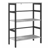 VidaXL Bücherregal 60 x 29,5 x 81 cm Grau