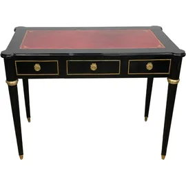 Casa Padrino Barock Schreibtisch Schwarz / Gold / Bordeaux Sekretär Luxus Möbel
