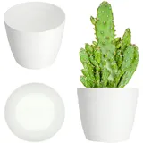 Kadax Blumentopf Ø 11 x 9 cm Weiß