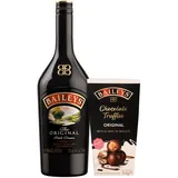 Baileys Original I 17% vol I 700ml Einzelflasche + Baileys Chocolate Truffles I 1 x 150g I einzeln verpackte Pralinen I Irish Cream Likör