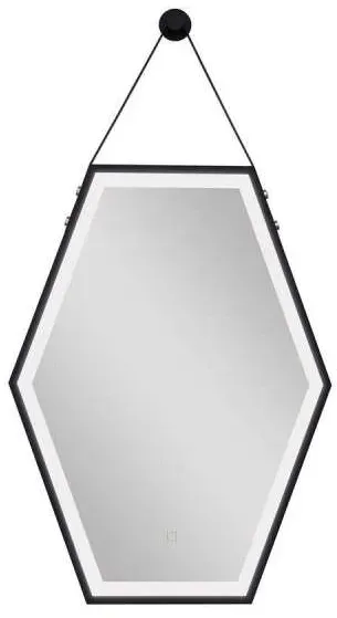DM-San Duschmeister Leuchtspiegel 60x80 schwarz Sano 368 - Badmöbel